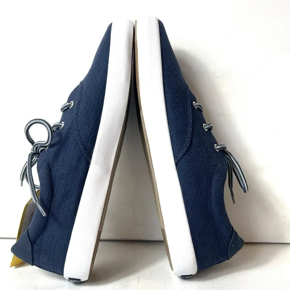 SPERRY Top-Sider Youth Sz 7 M Navy Blue Canvas Shoes Sneaker Lace Up Women's 8.5